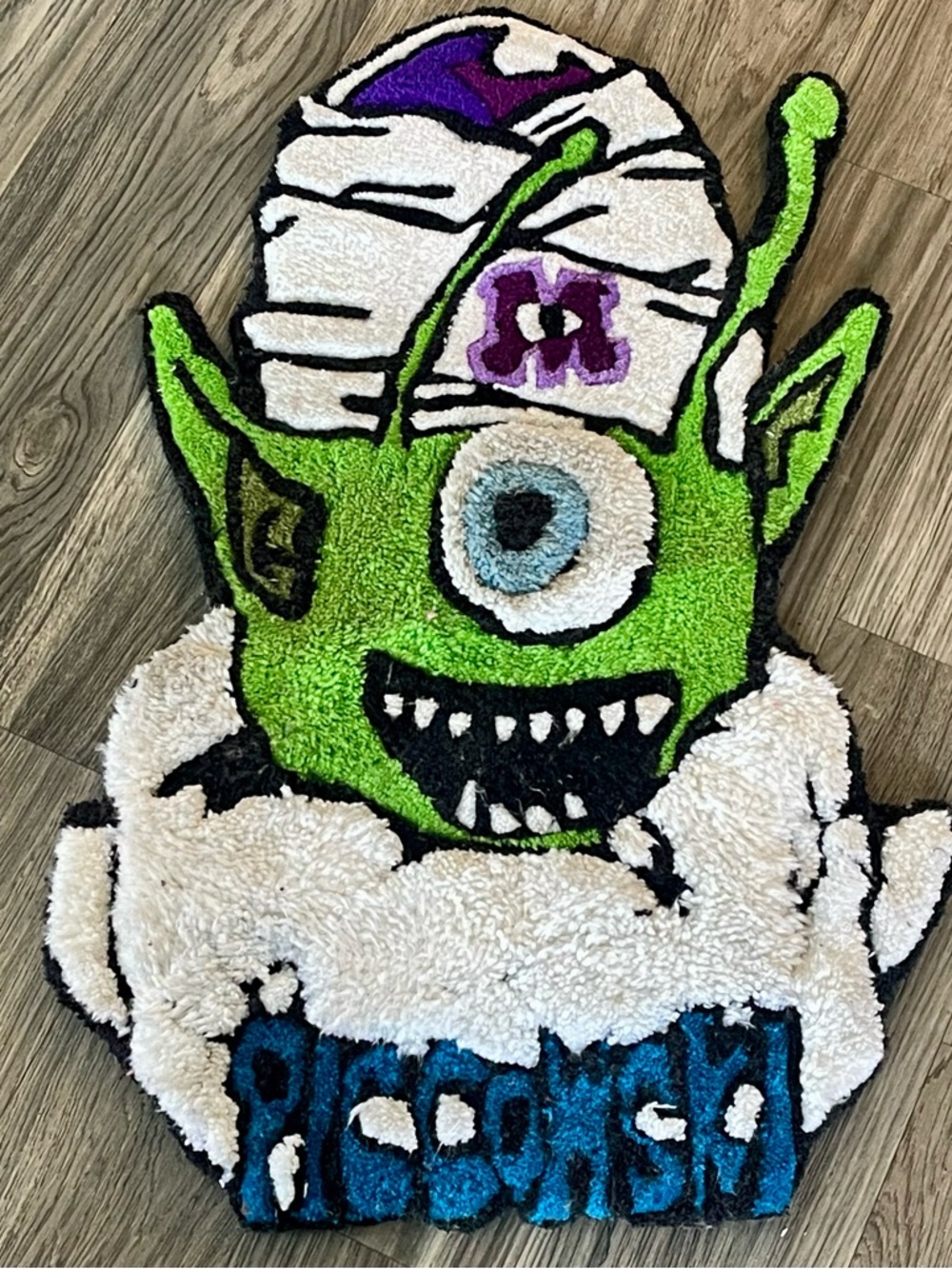 Mike Wasowski x Picolo Alien Cartoon Rug
